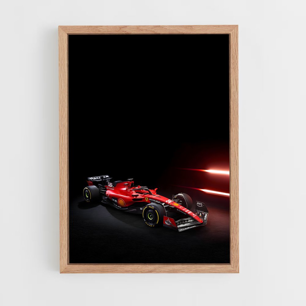 Poster Ferrari SF-23 Racer – affiche Voitures de Formule 1 (vue 4)